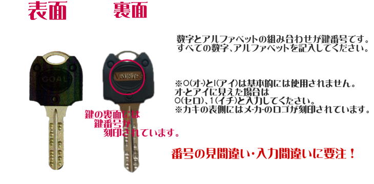 “GOALno純正キー”
