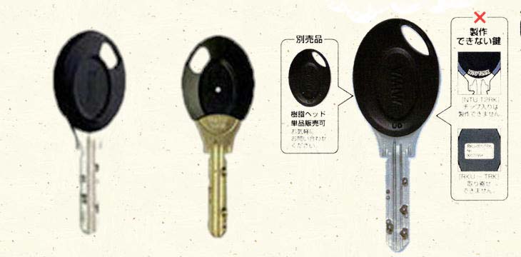 “MIWA純正キーとキーシリンダー”