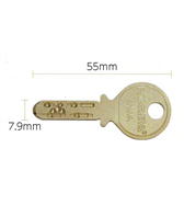 NIKABAの合鍵の長さ